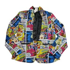 Forum Novelties Pop Art Comic Book Print Blazer Jacket Womens One Size